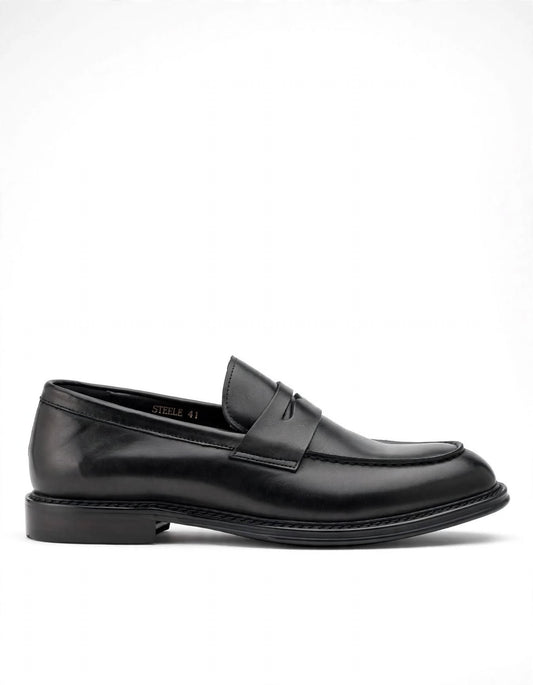 Steele Penny Loafer Black