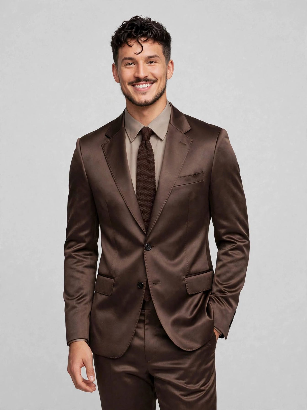 MTM Peak Jacket Shinny Chocolate