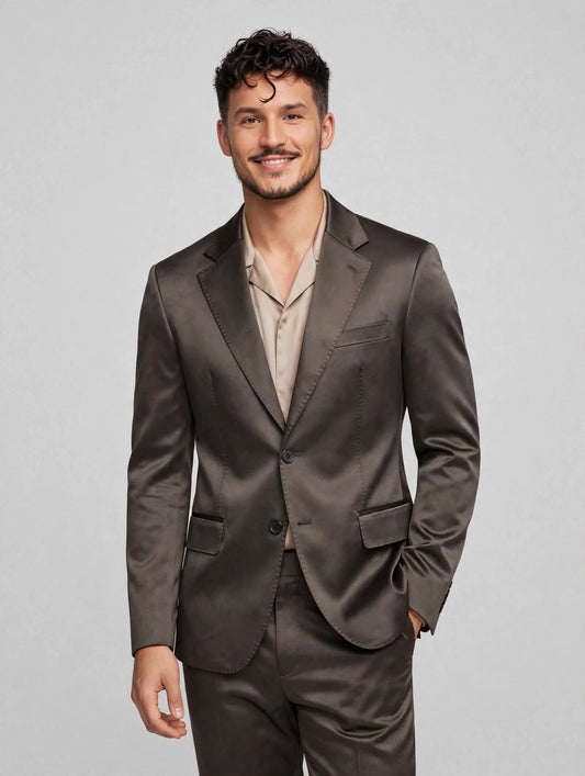 MTM Jacket Sateen Chocolate