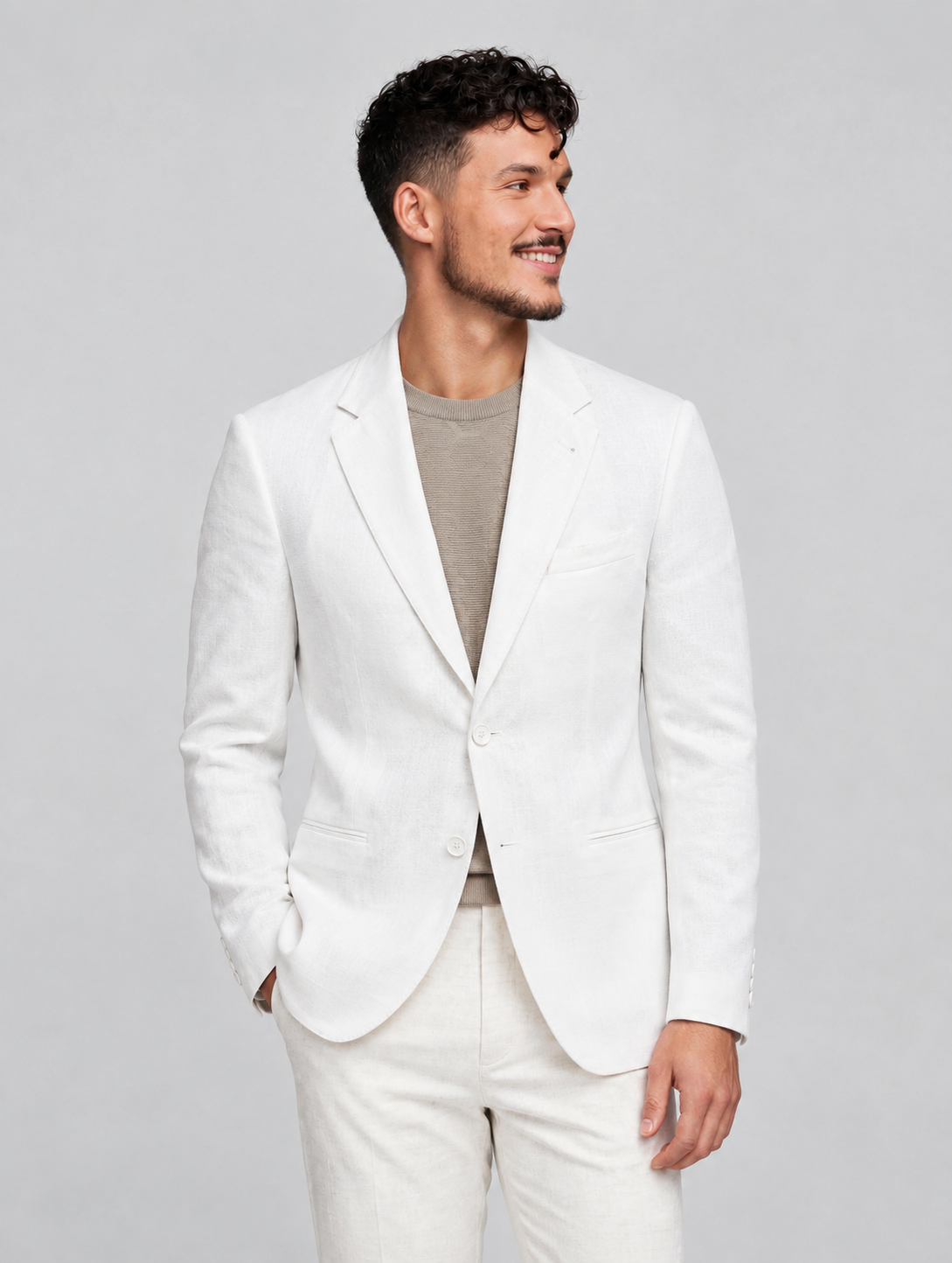 Buren Blazer White