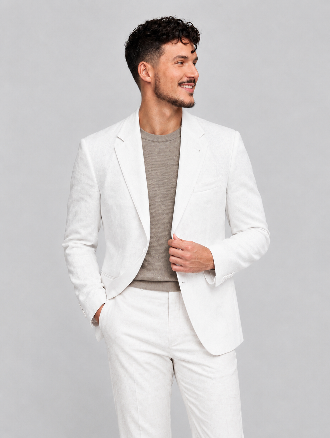 Buren Blazer White