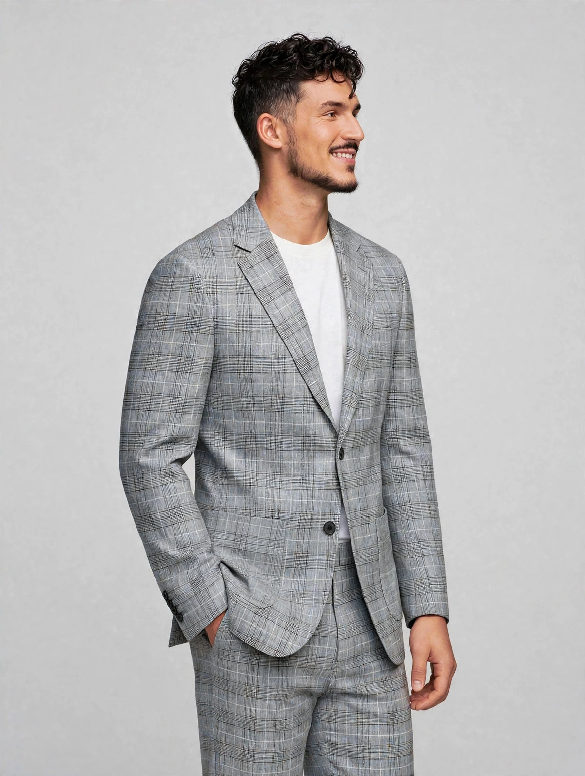 Callaway 2 Piece Suit Set Black  White Check