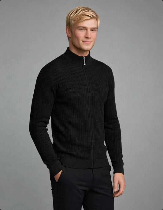 Odin Zip Cardigan Knit