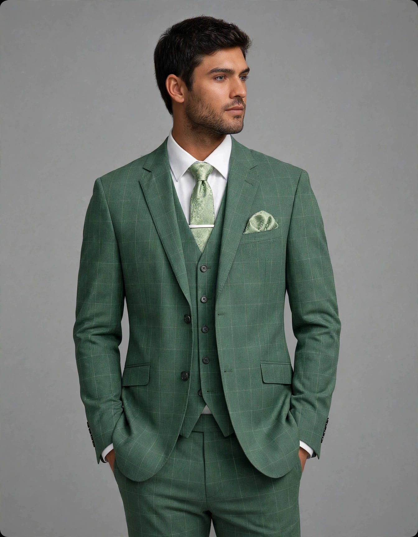 Bush 2 Piece Suit Green