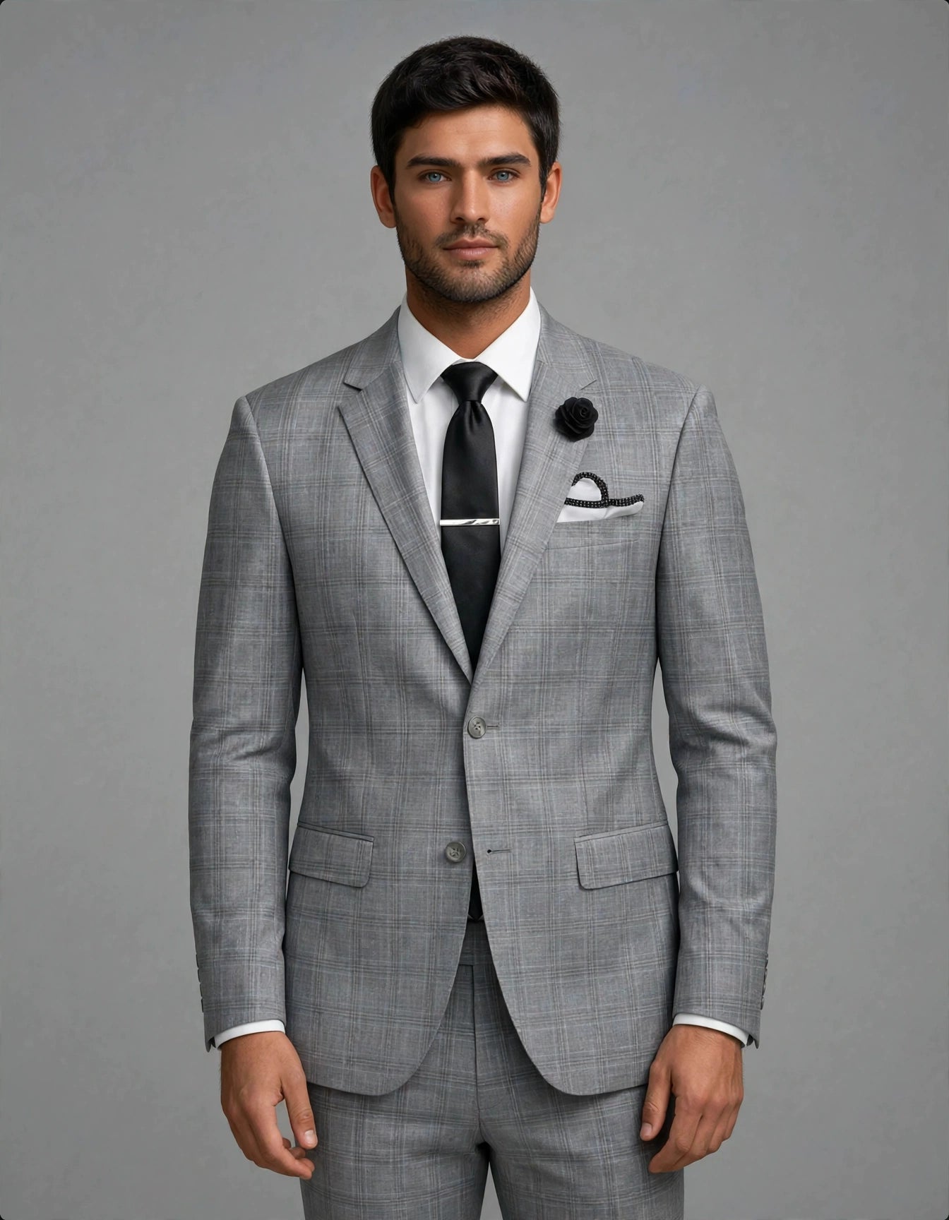 Alba 2 Piece Suit Grey Check