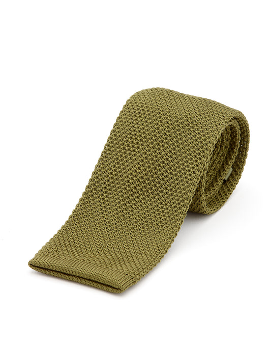 Knitted Tie Green