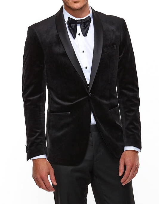 Rowan Velvet Jacket Black