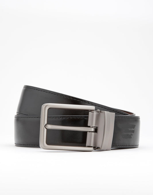 Leather Belt Black - Reversible