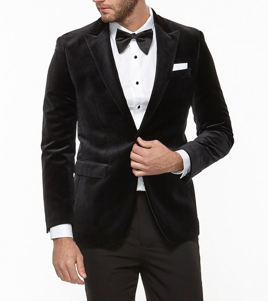 Jamie Velour Jacket Black