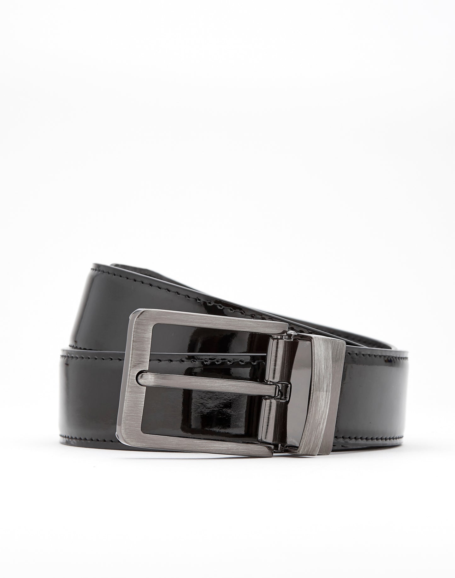 Patent Leather Belt - Reversible